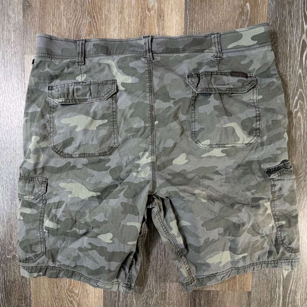 Lee Cargo Shorts Mens 40 Green Camo Extreme Motion Stretch Multi Pocket - Picture 6 of 7